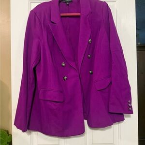 Lane Bryant Vibrant Purple Blazer